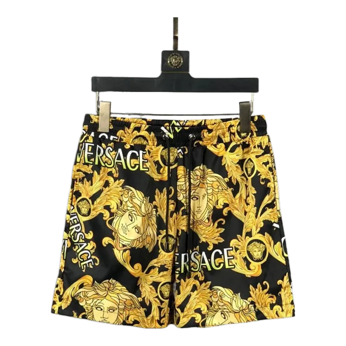 Versace Black Baroque Shorts