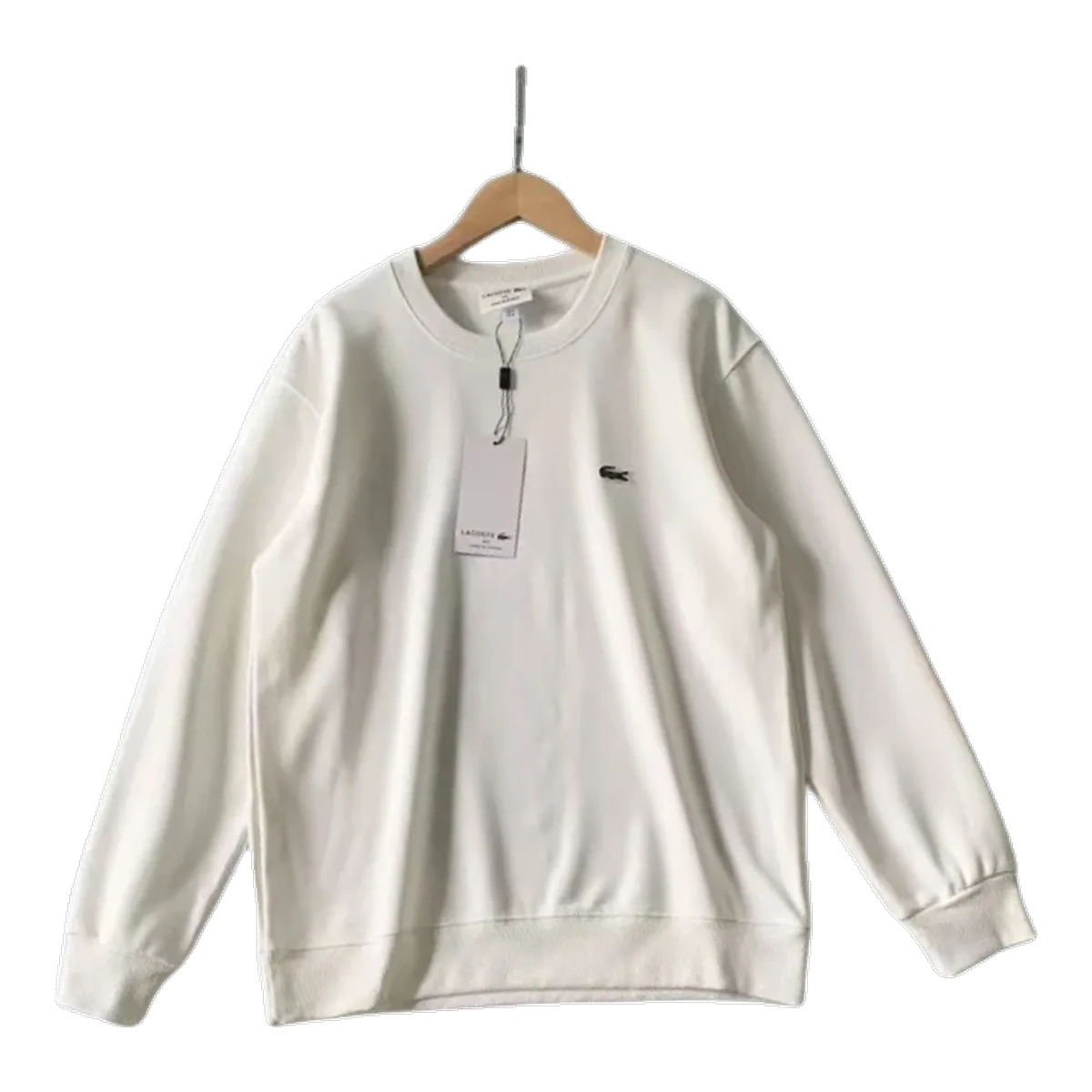 Lacoste Cream Half-Zip Sweatshirt