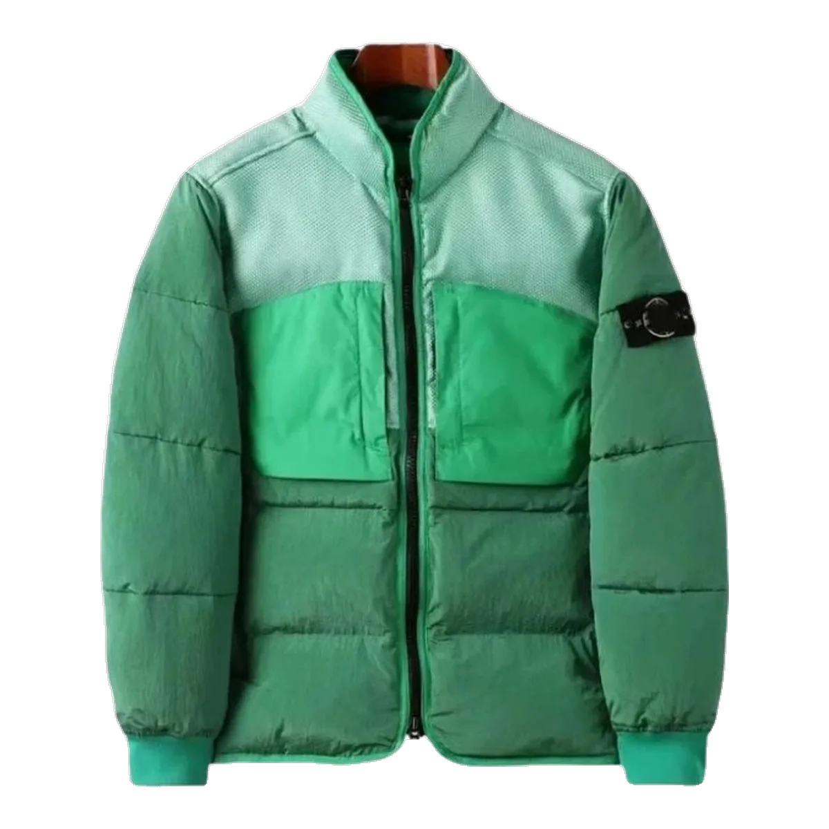 Stone Island Green Down Jacket