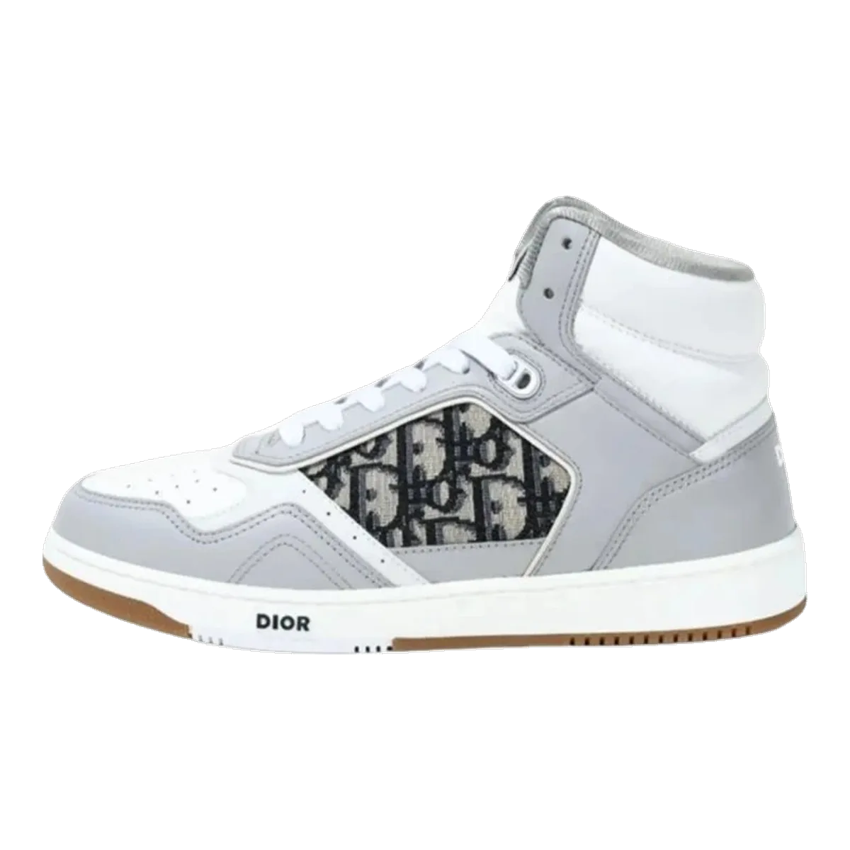 Dior Grey Oblique B27 High Sneakers