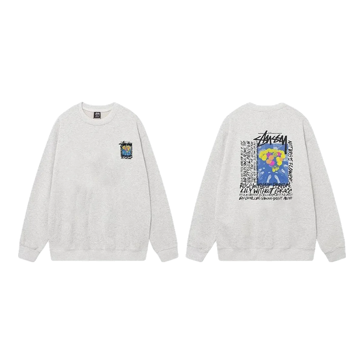 Stussy White Long-Sleeve Tee