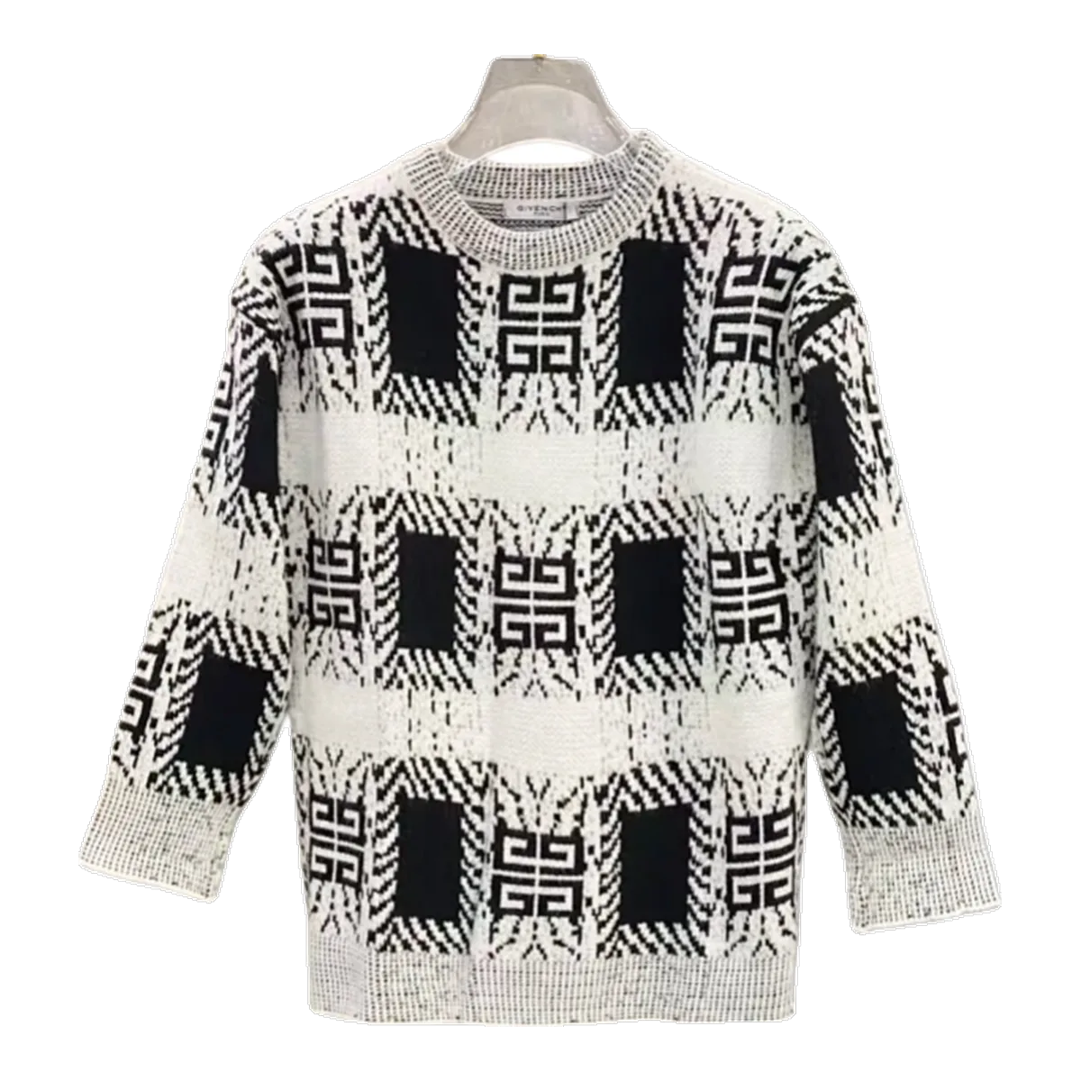 Givenchy White 4G Monogram Sweater
