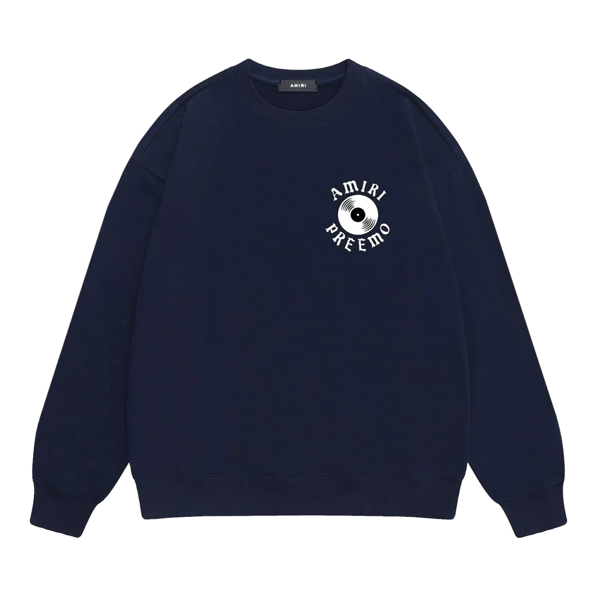 Amiri Navy Logo Sweatshirt