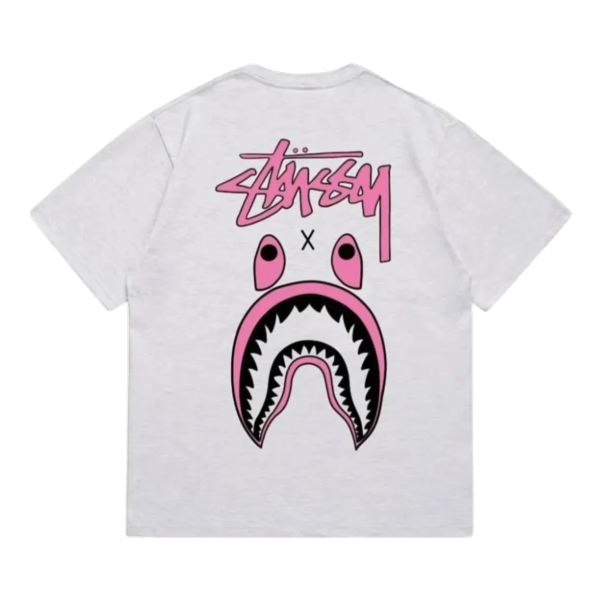 Stussy Shark Graphic T-Shirt White