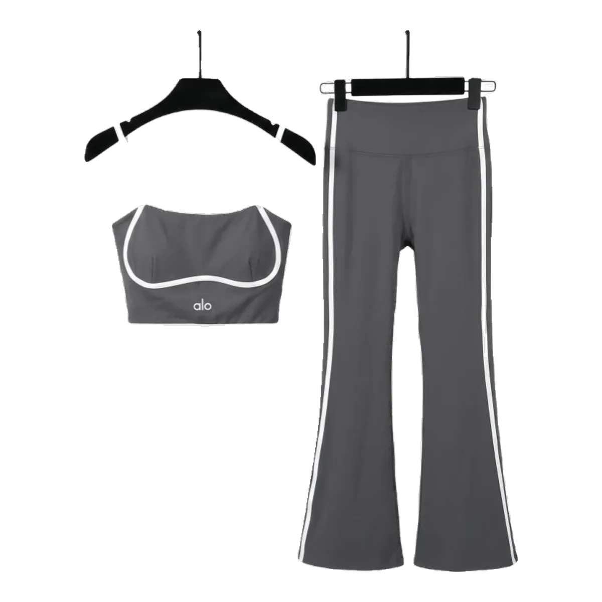Alo Yoga Grey Flared Trousers