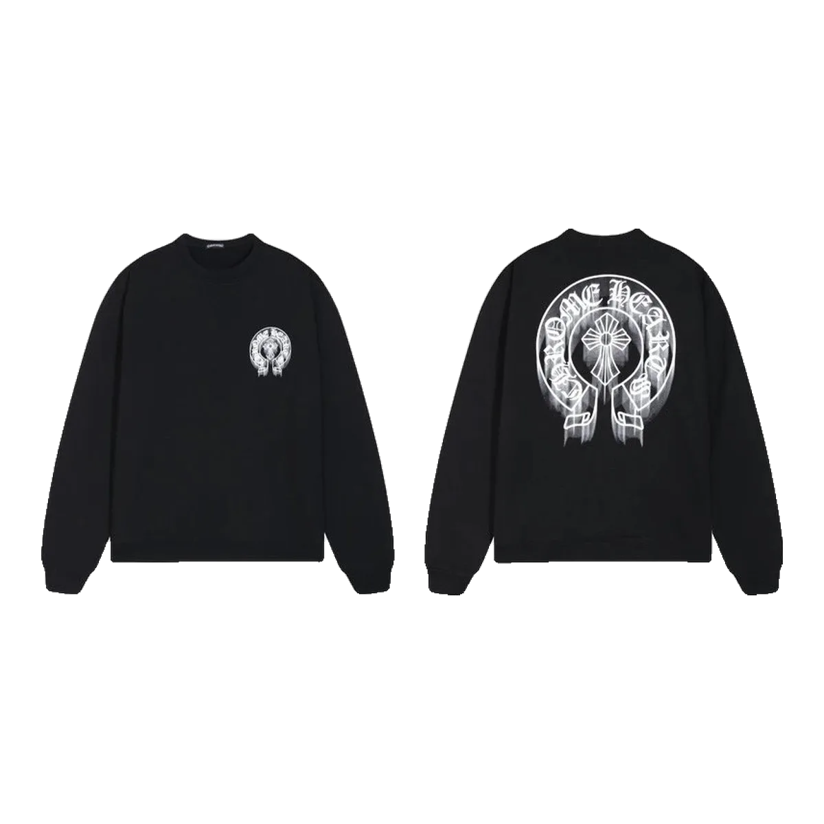 Chrome Hearts Black Hoodie Cross