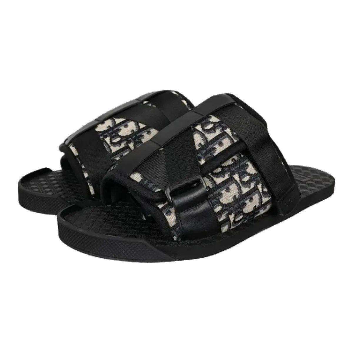 Dior Black Oblique Slides