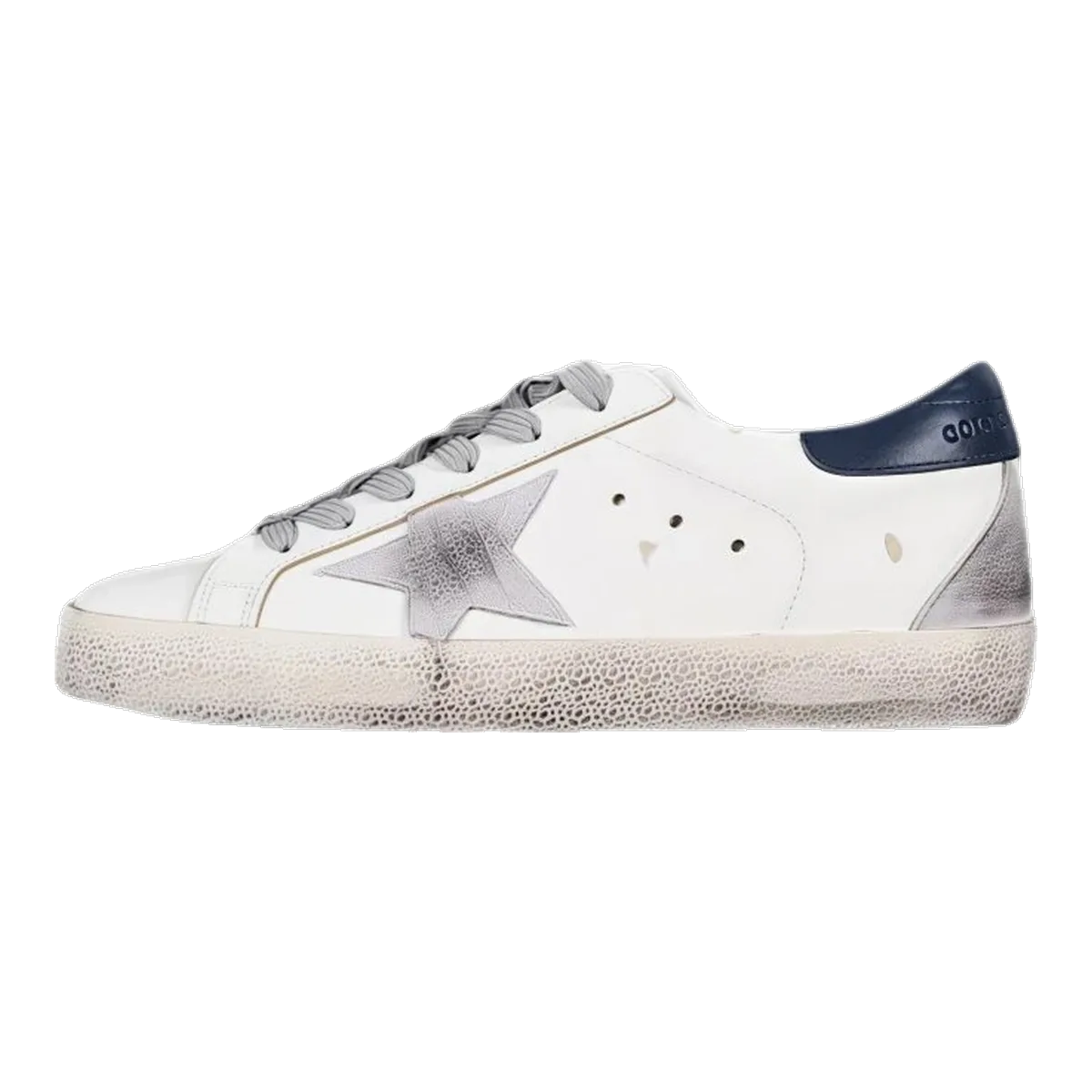 Golden Goose White Navy Sneakers