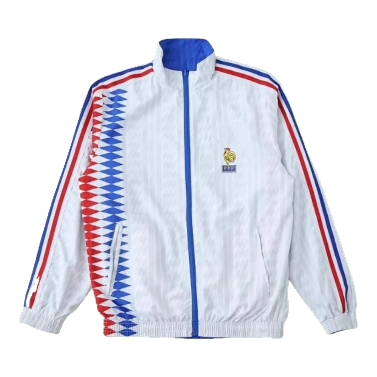 On White Windbreaker