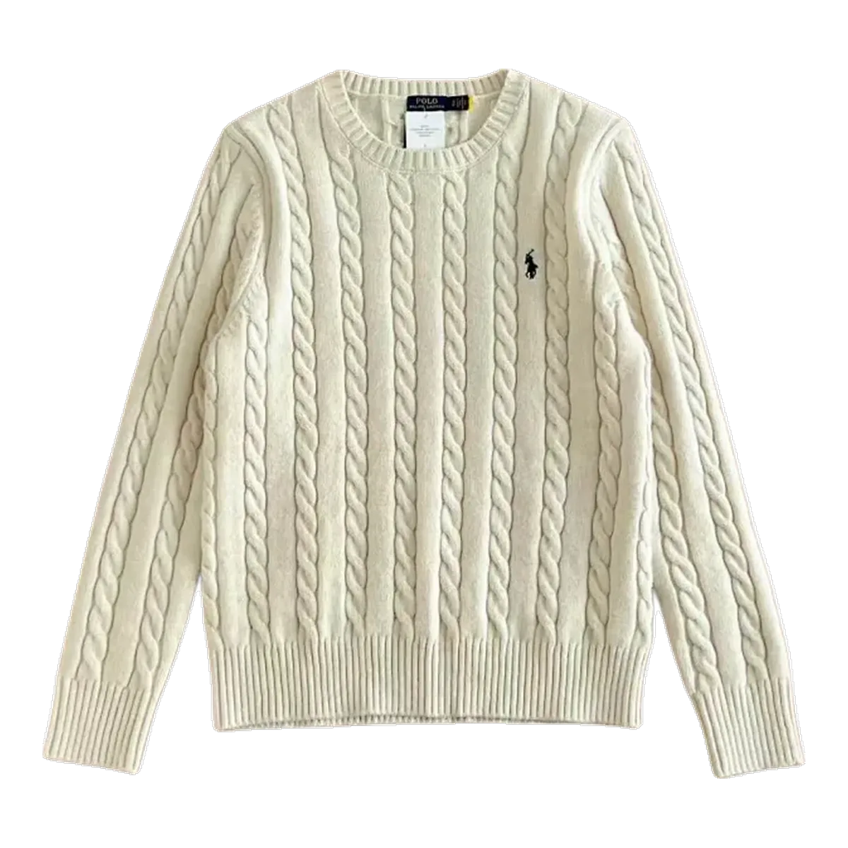 Ralph Lauren Cream Cable Knit Sweater