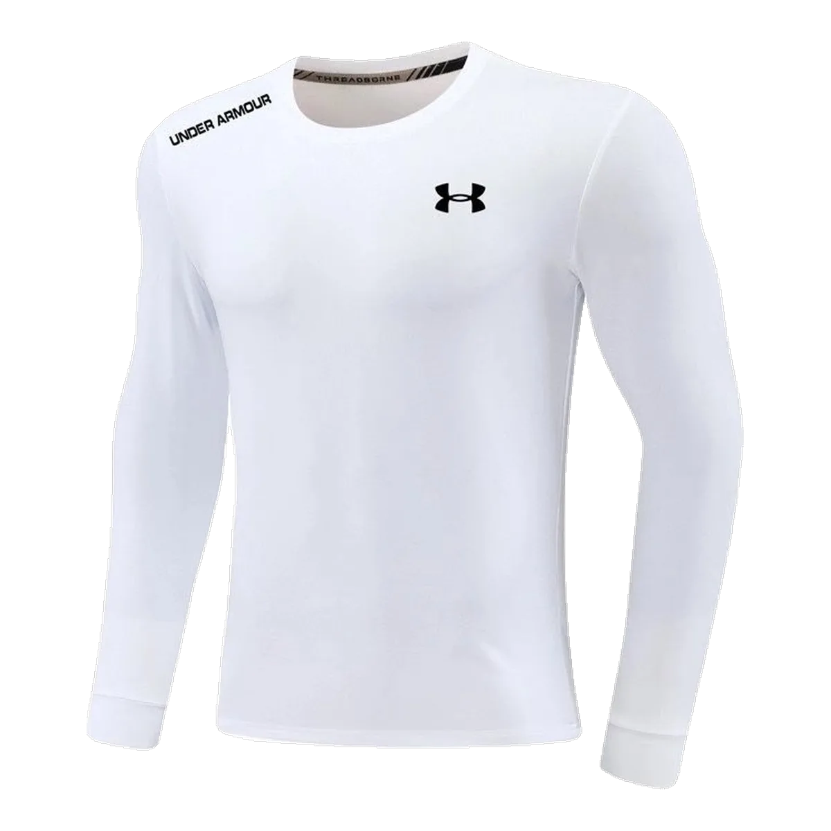 Under Armour White Long-Sleeve Tee