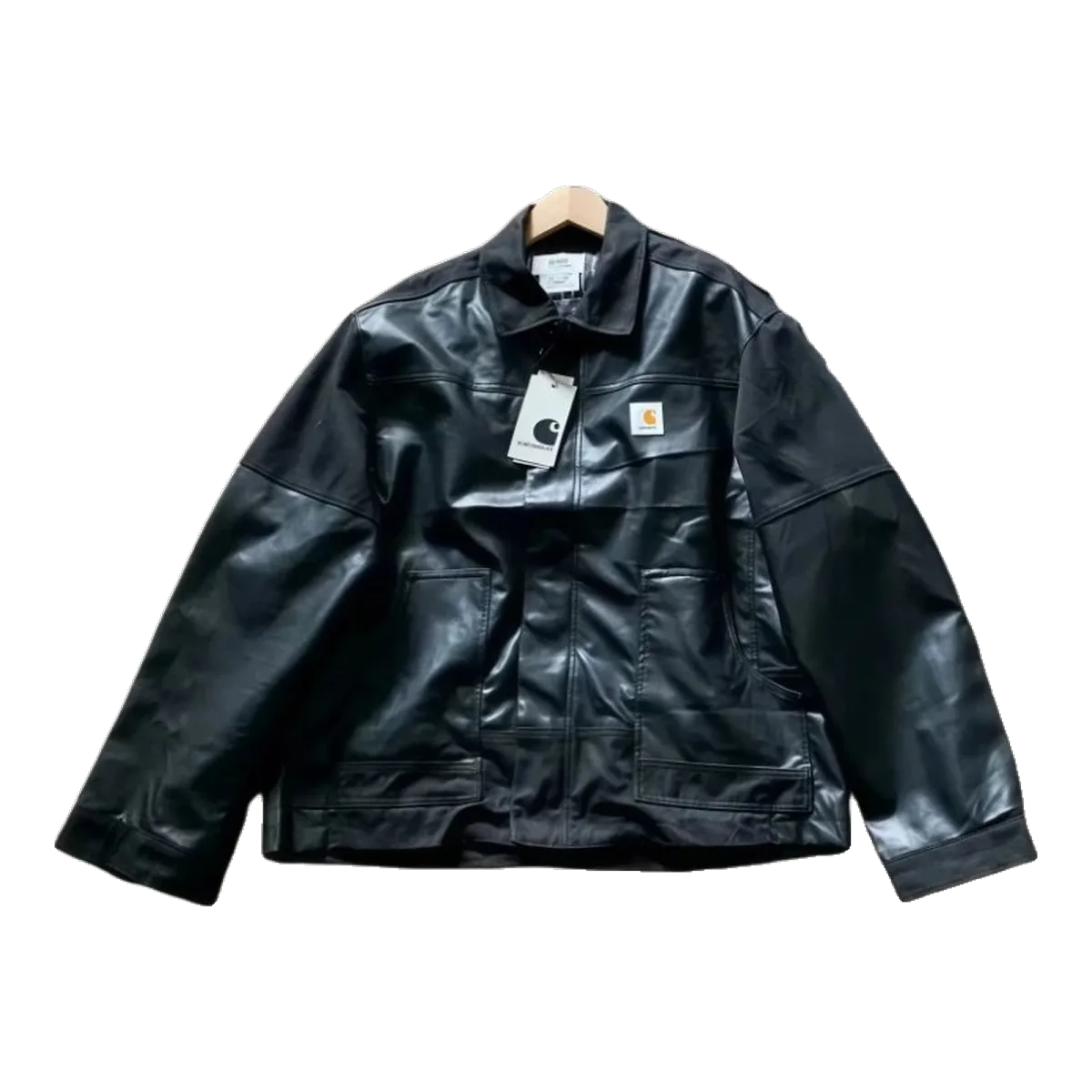 Carhartt Leather Jacket Black
