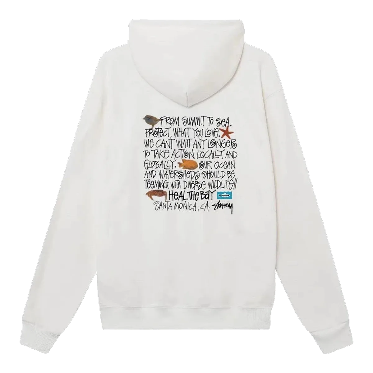 Stussy White Hoodie