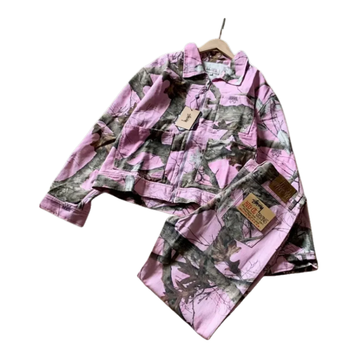 Stussy Pink Camo Tracksuit