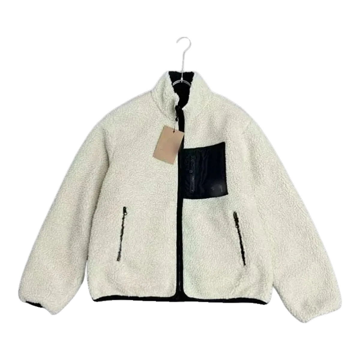 Stussy Sherpa Fleece Jacket Cream