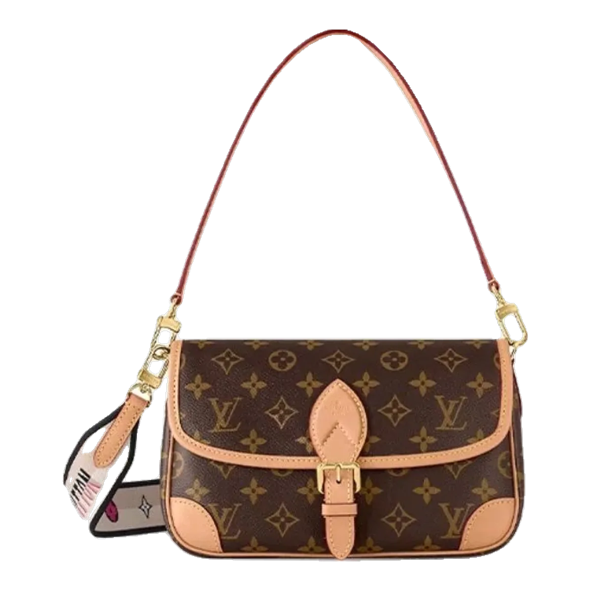 Louis Vuitton Monogram Shoulder Bag Brown