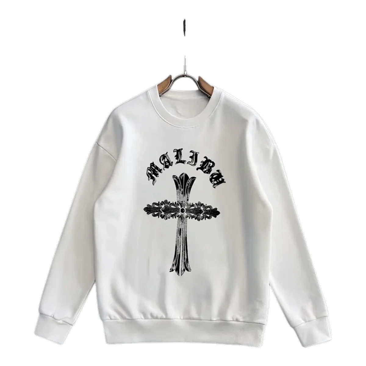 Chrome Hearts White Sweatshirt Cross