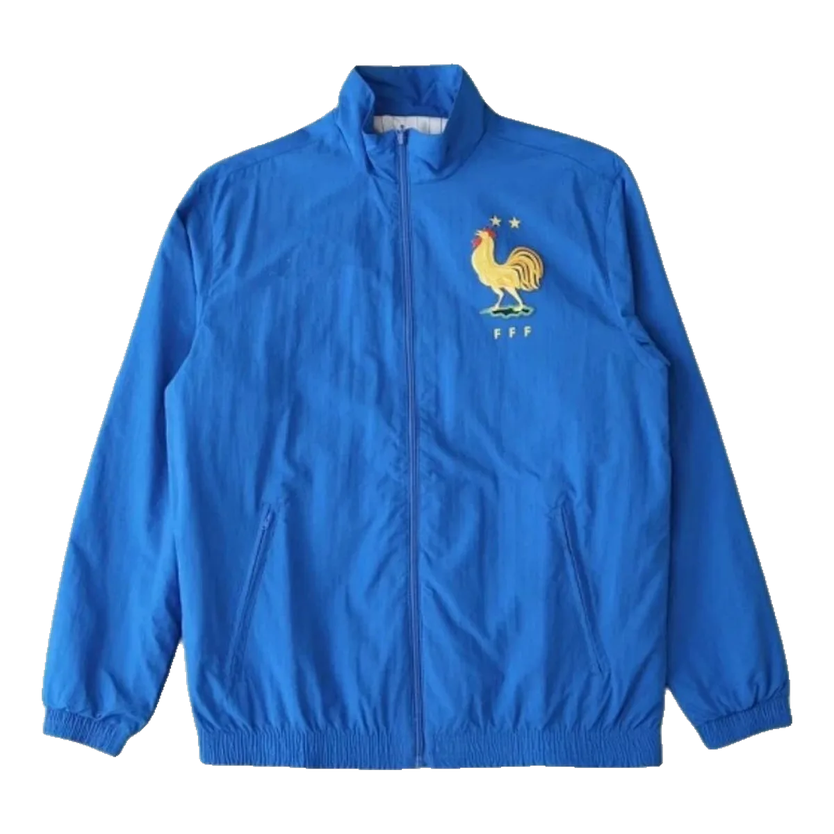 On Blue Windbreaker