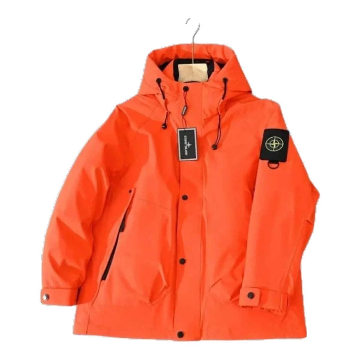 Stone Island Orange Down Jacket