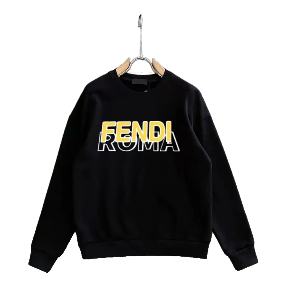 Fendi Black Roma Logo Sweatshirt