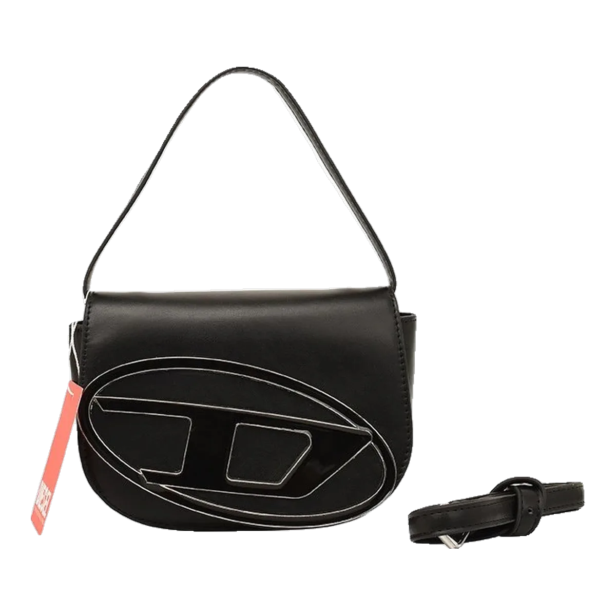Diesel Black Oval Logo Bag