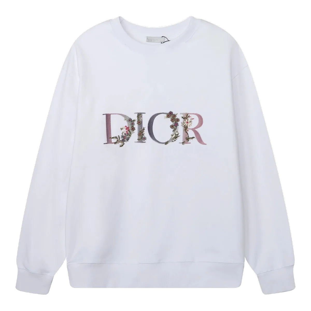Dior White Sweatshirt Logo