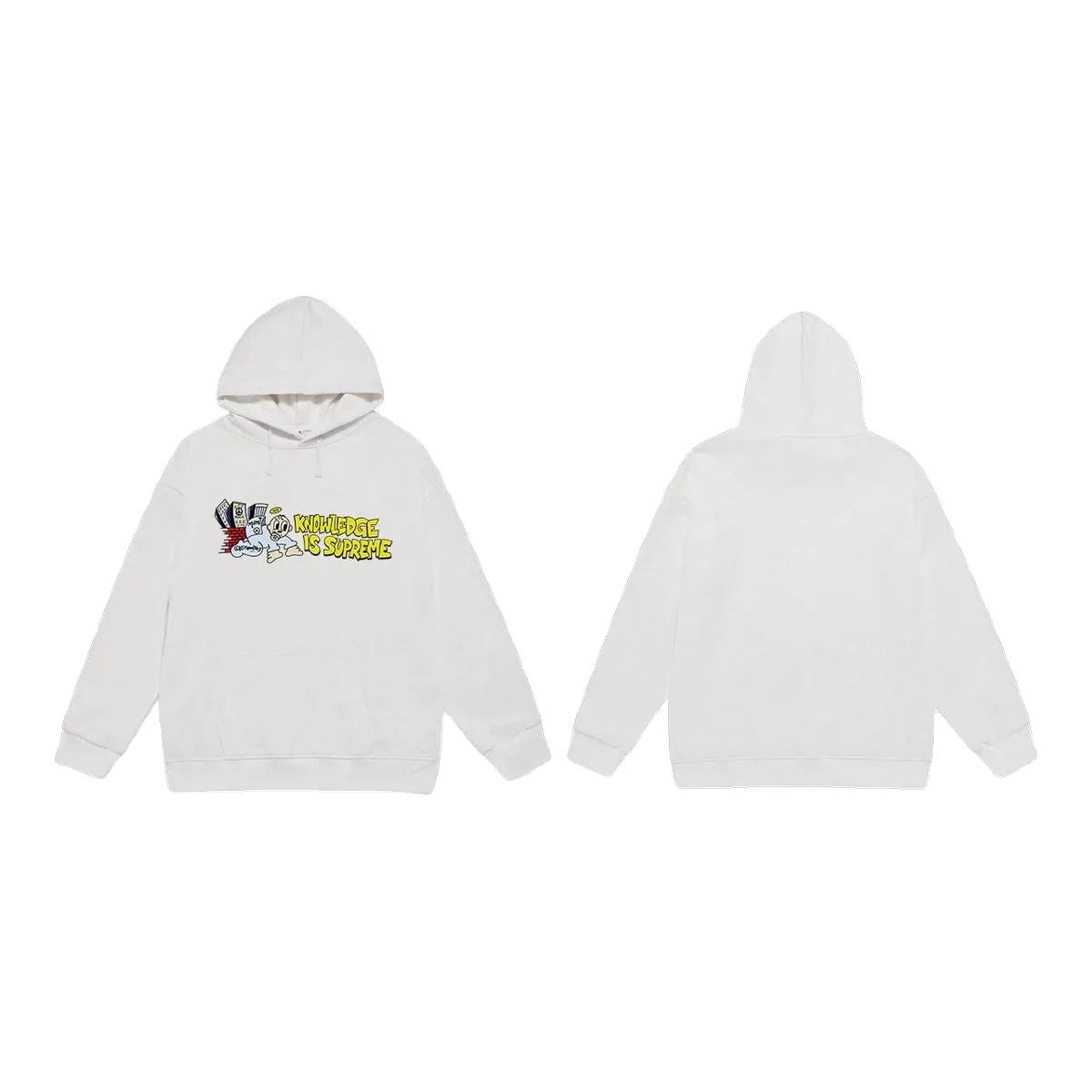 Supreme White Graphic Hoodie
