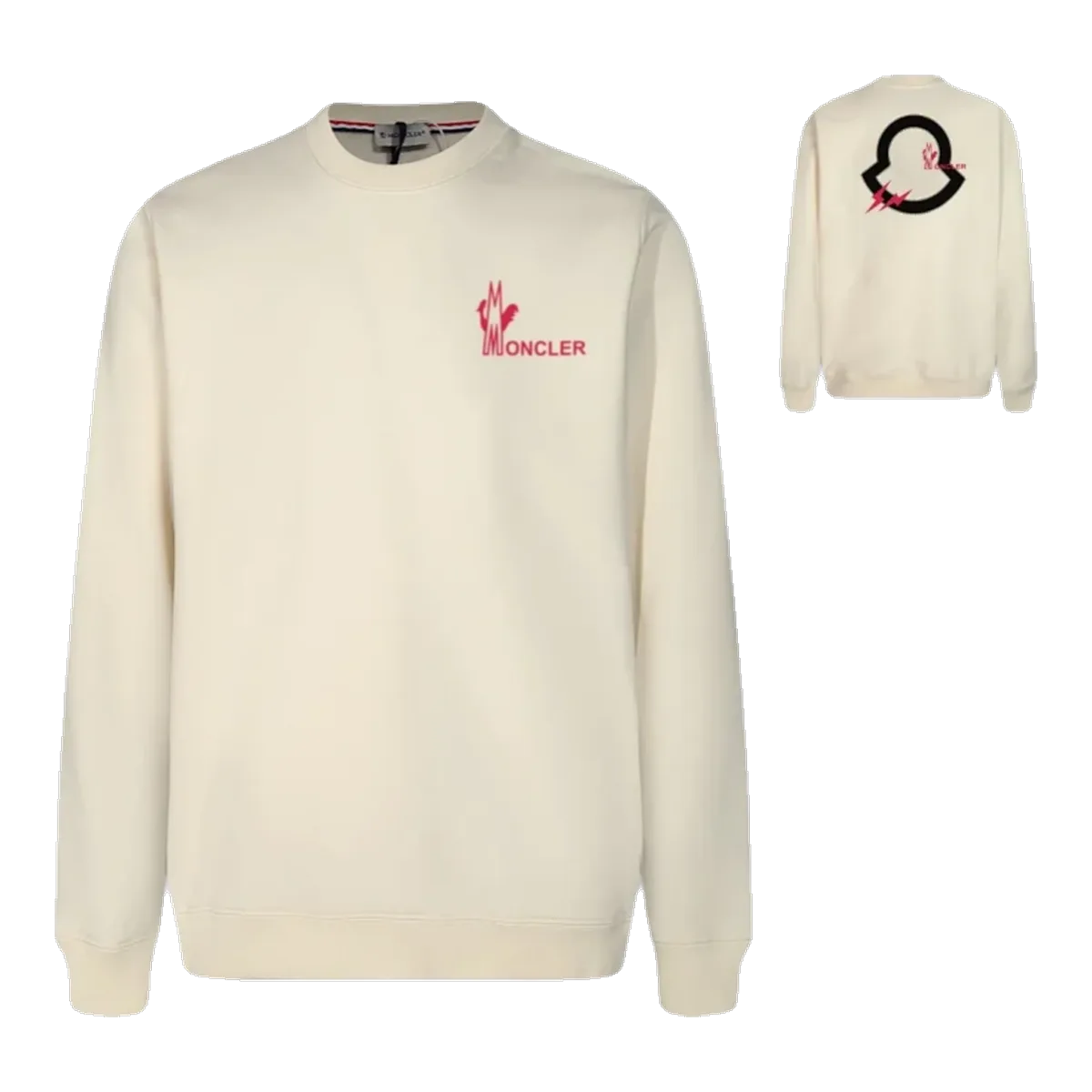 Moncler Cream Logo Sweatshirt