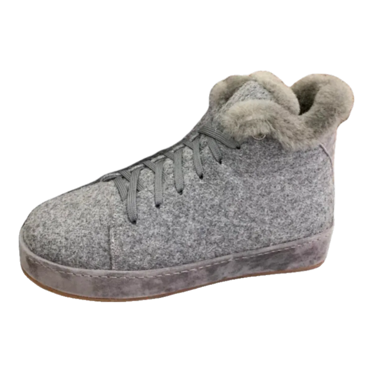 Loro Piana Grey Wool Sneakers