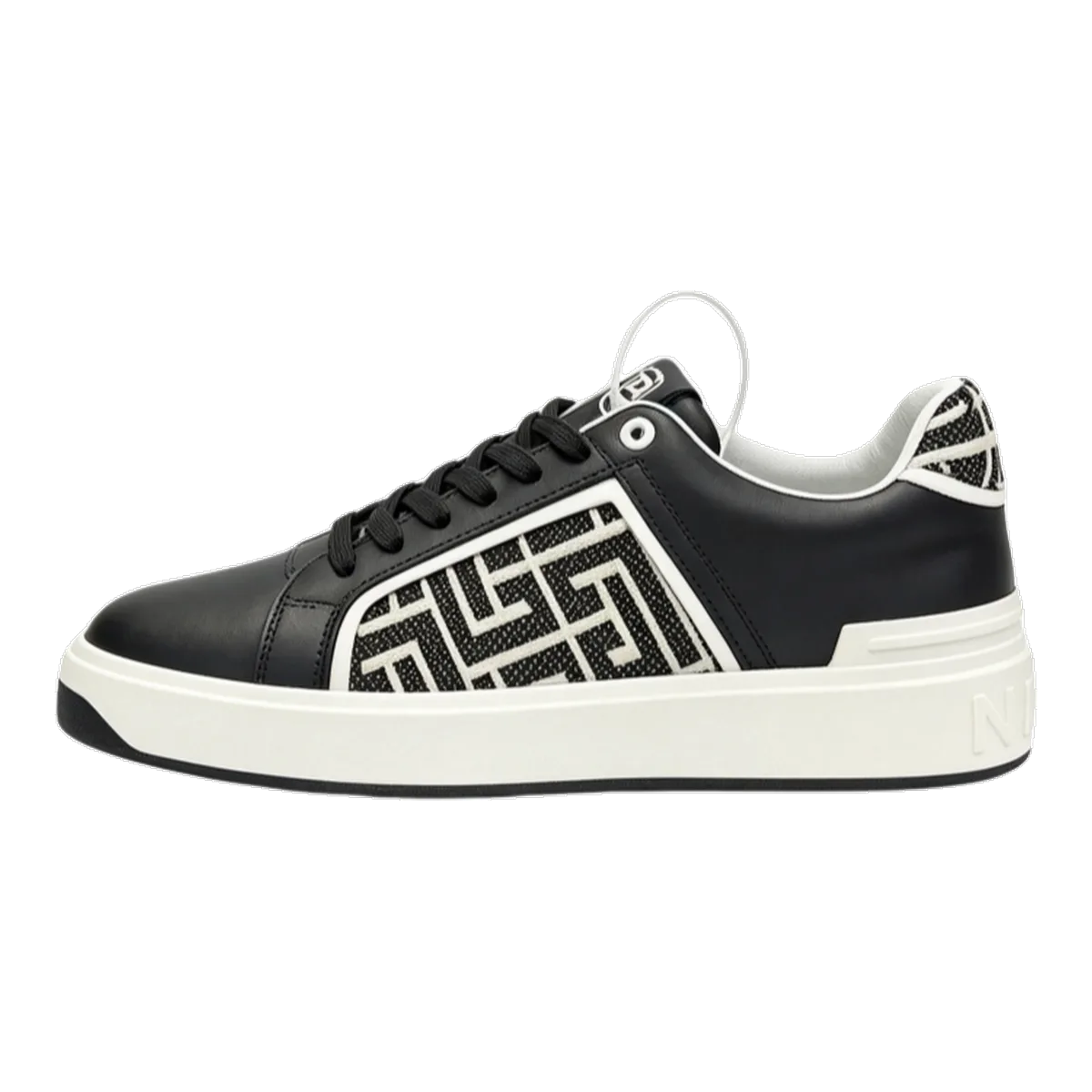 Balmain Greek Key Sneaker Black