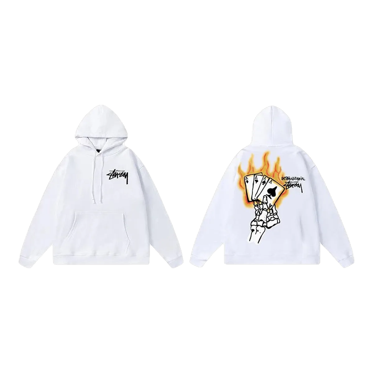 Stussy White Hoodie