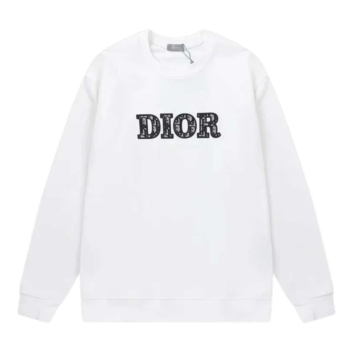 Dior White Sweatshirt Logo