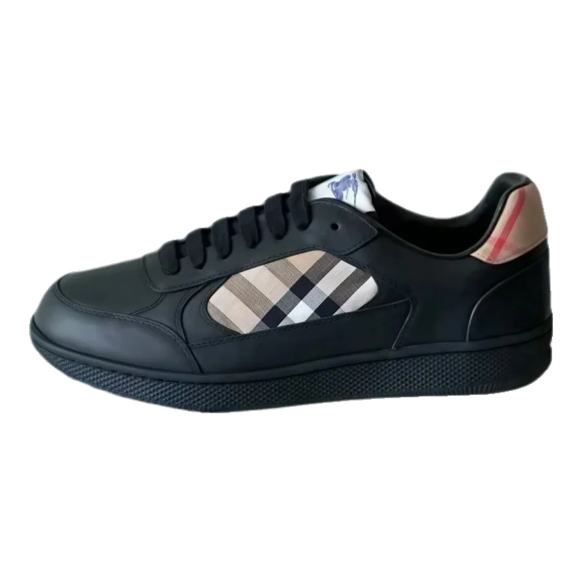 Burberry Navy Check Sneakers