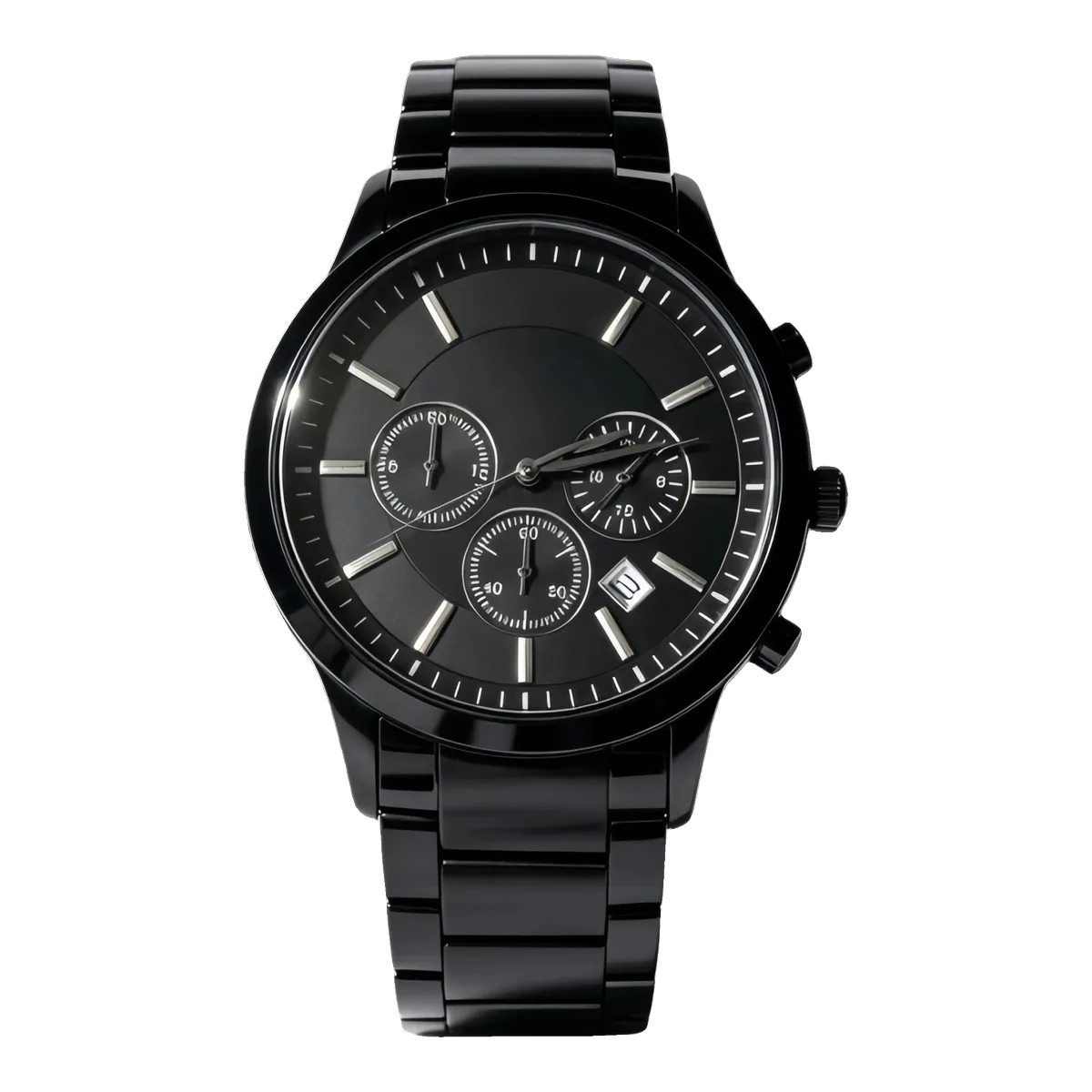 Armani Black Chronograph Watch