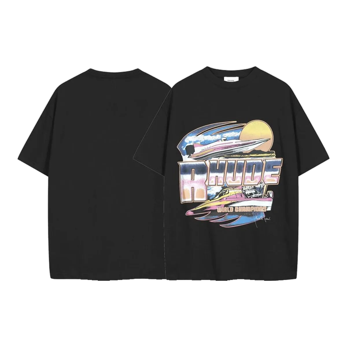 Rhude Graphic Black T-Shirt