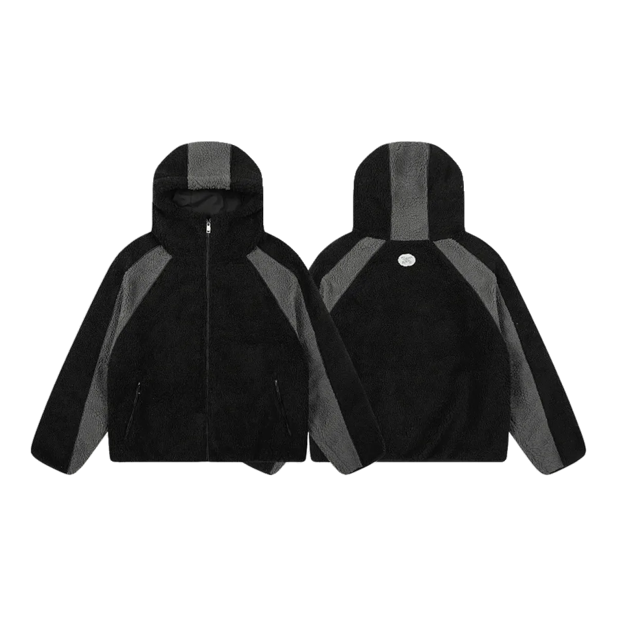 Mertra Black Hooded Jacket