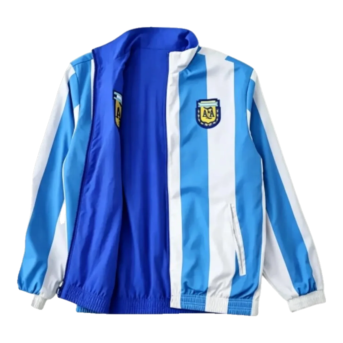 On Blue Windbreaker