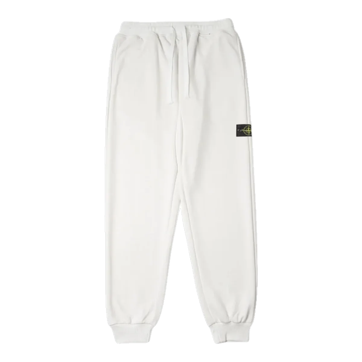 Stone Island Cream Logo Joggers