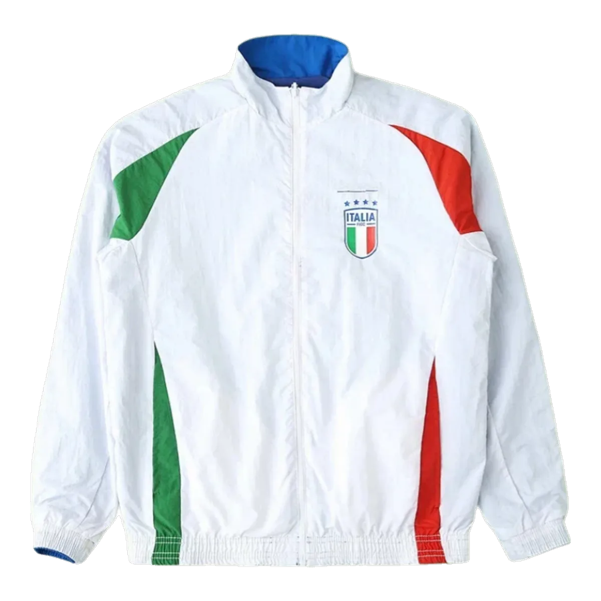 On White Windbreaker
