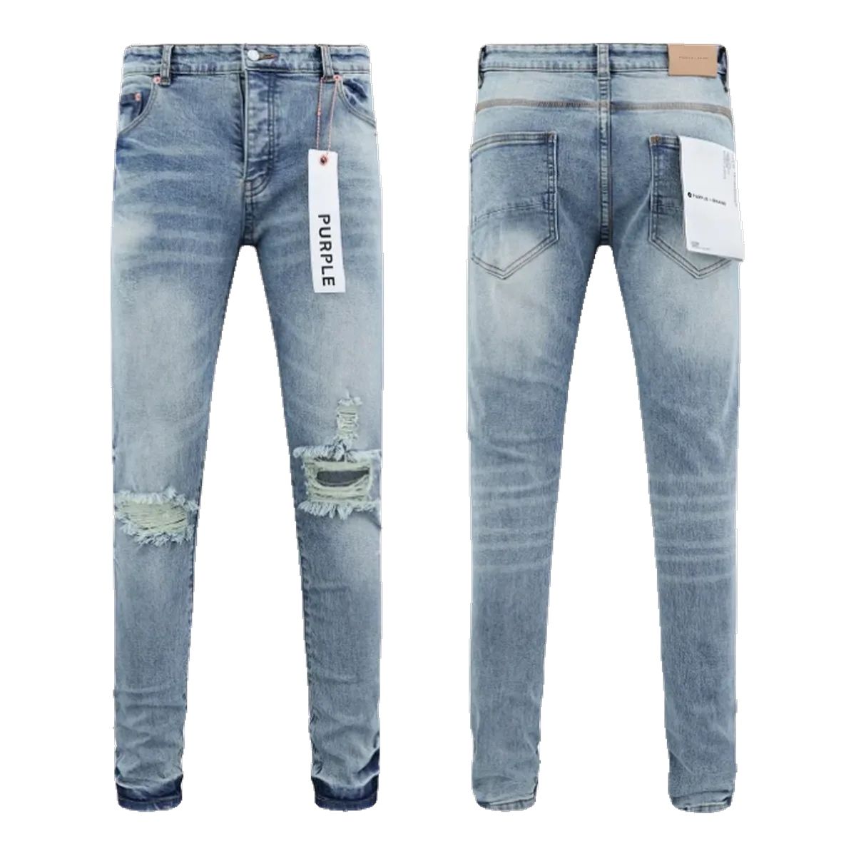 Purple Brand Blue Distressed Jeans