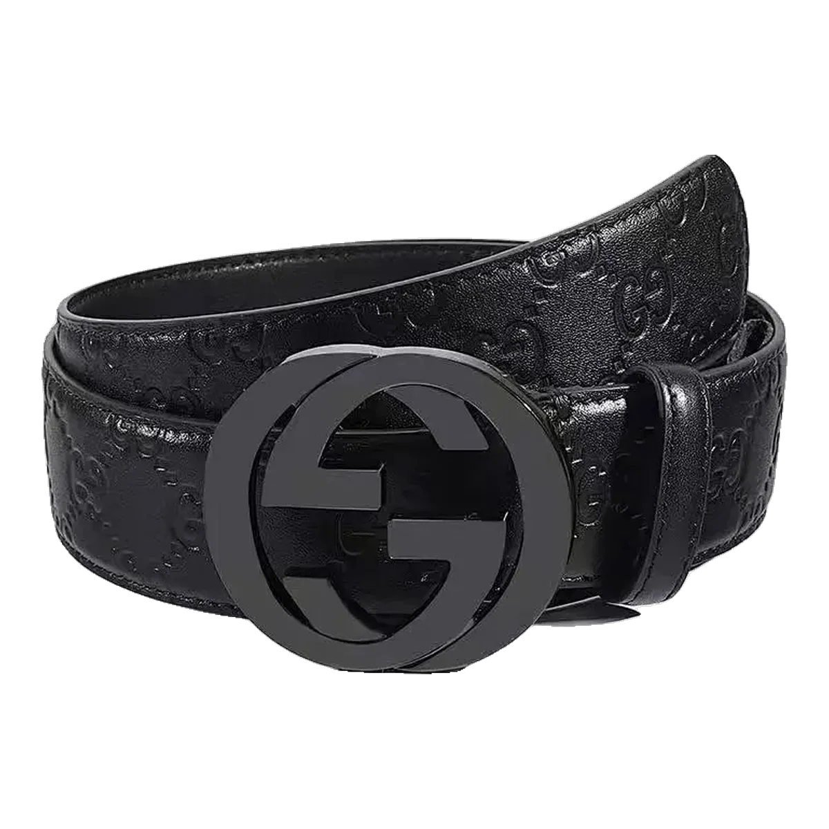 Gucci Black GG Buckle Belt