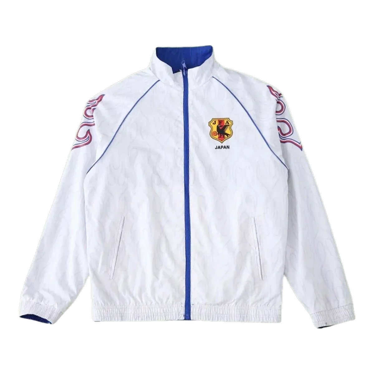 On White Windbreaker