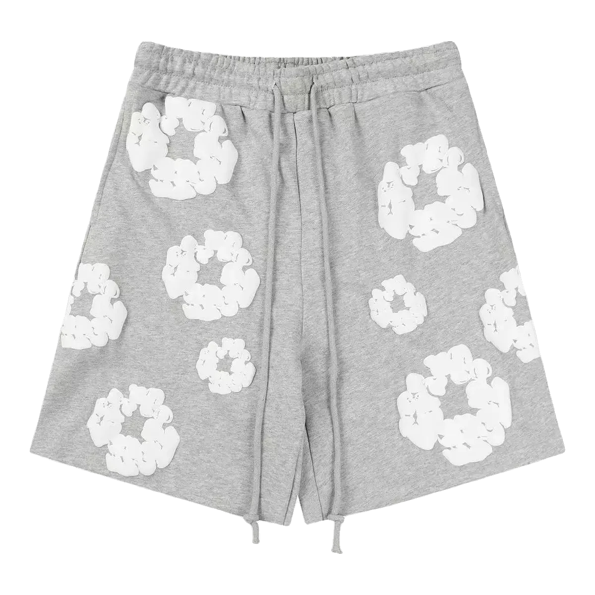 Denim Tears Grey Cotton Wreath Shorts