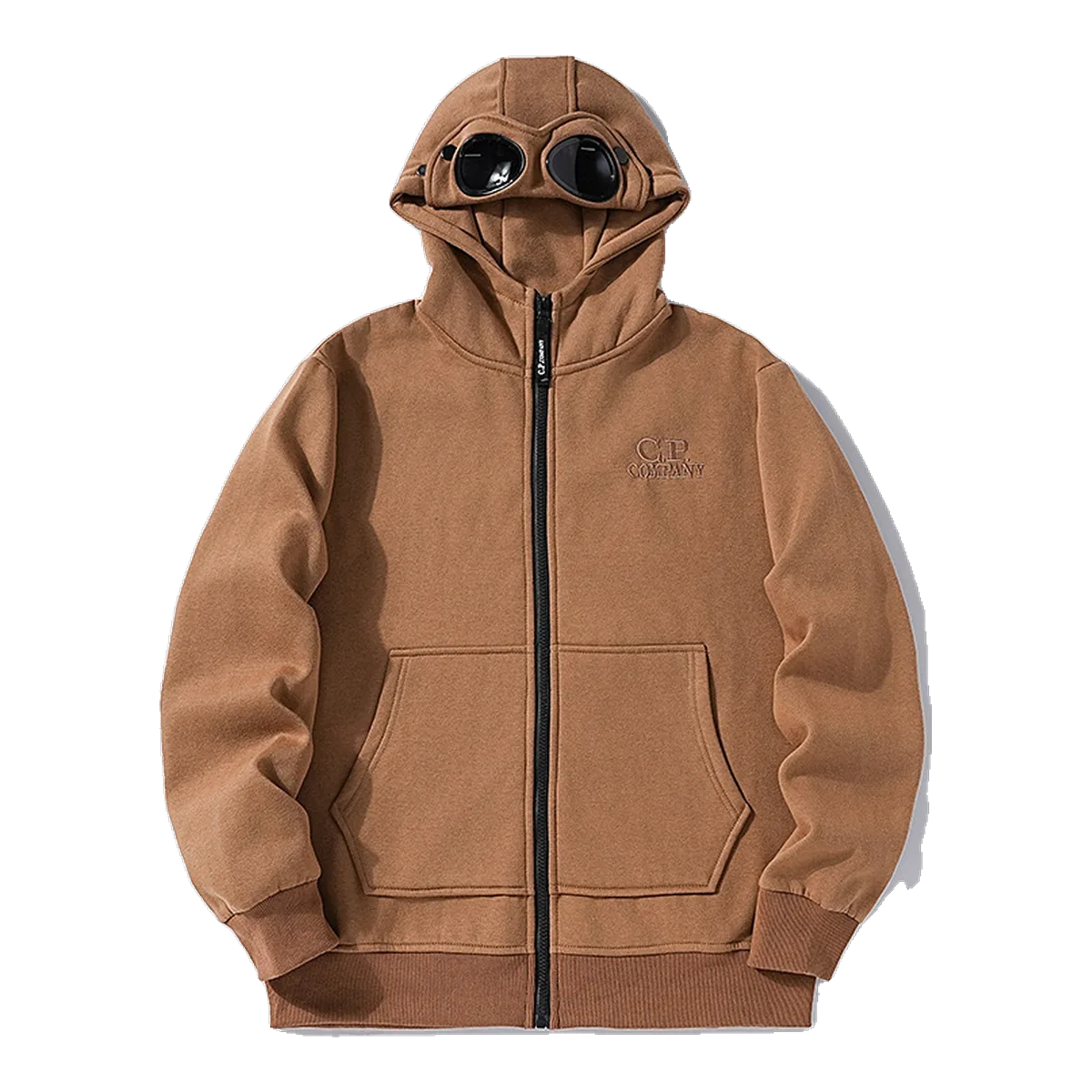 Cp Brown Zip Hoodie