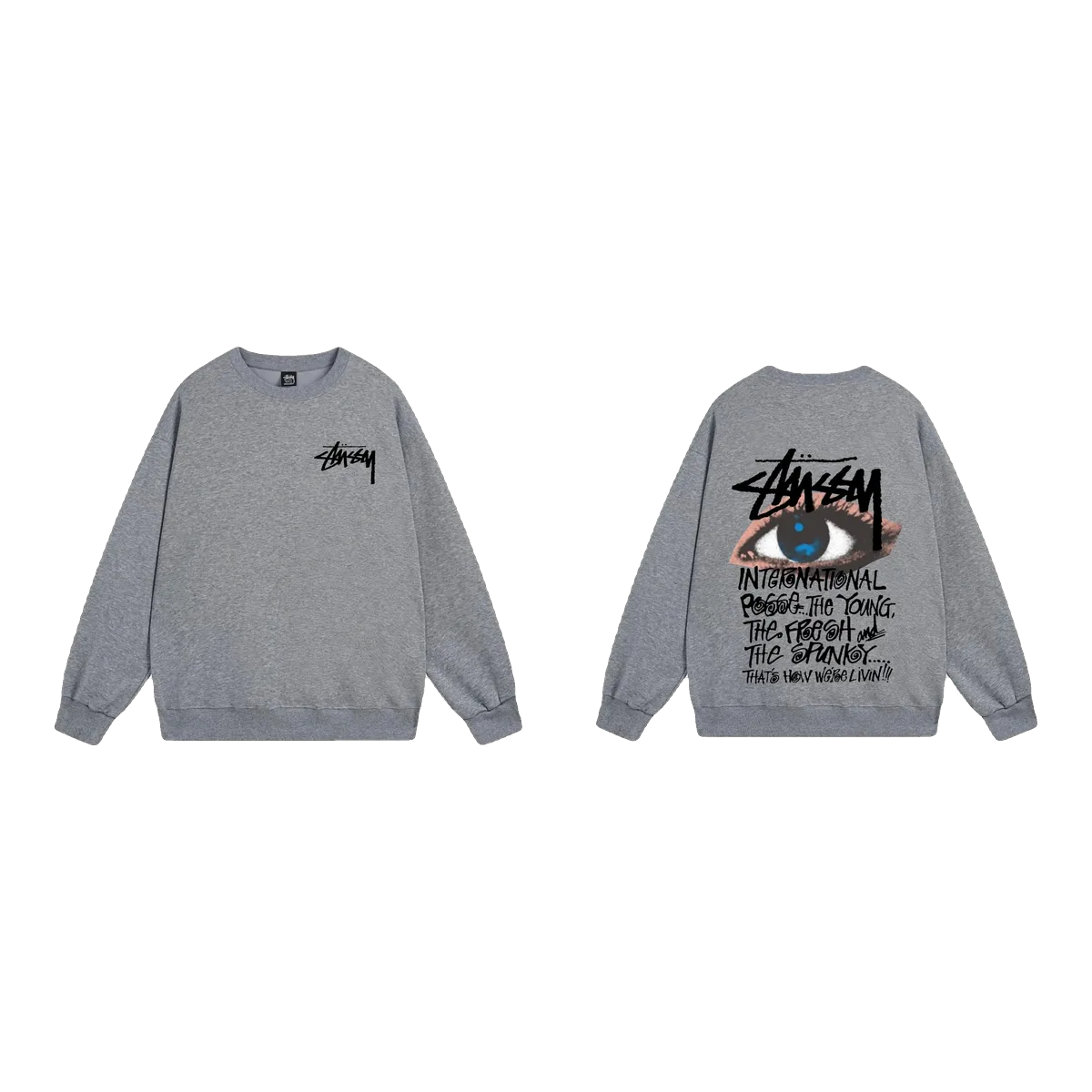 Stussy Grey Sweatshirt