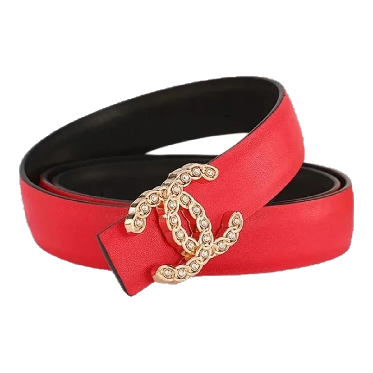 Chanel Red CC Belt