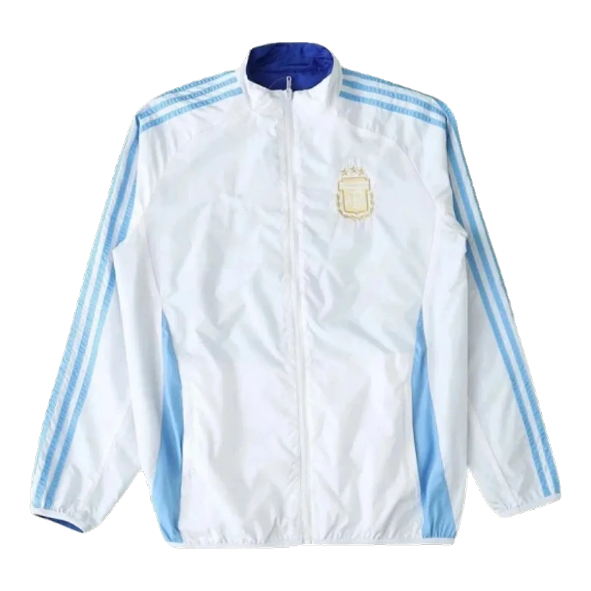 On White Windbreaker