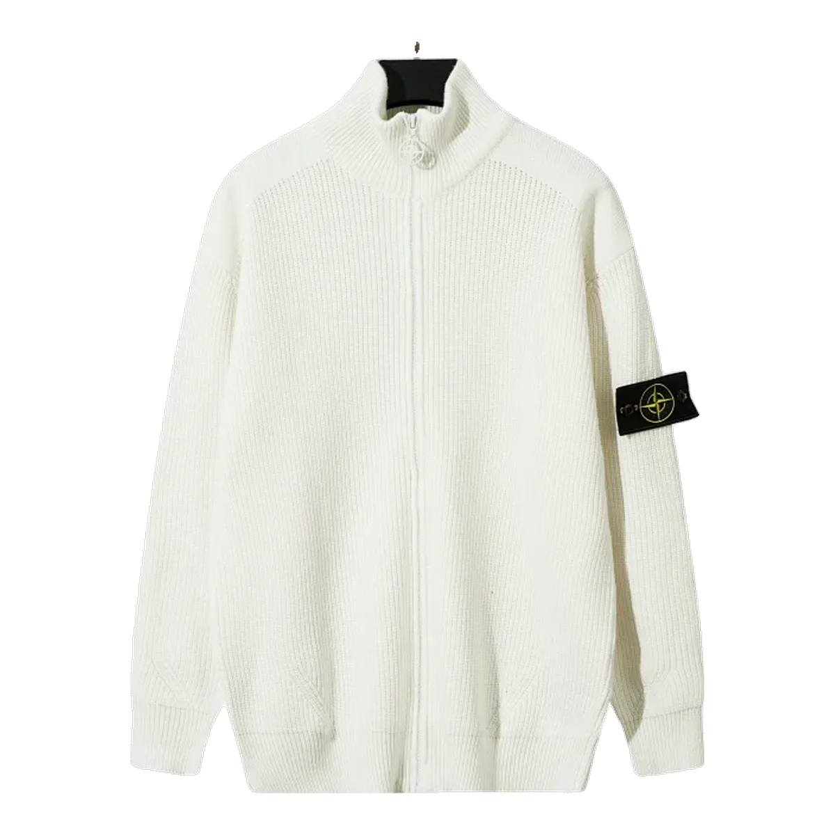 Stone Island Cream Zip Sweater