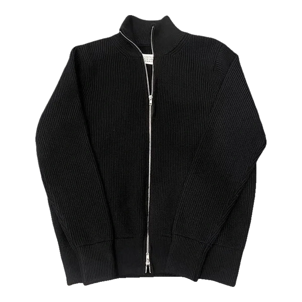 Maison Margiela Black Zip Sweatshirt