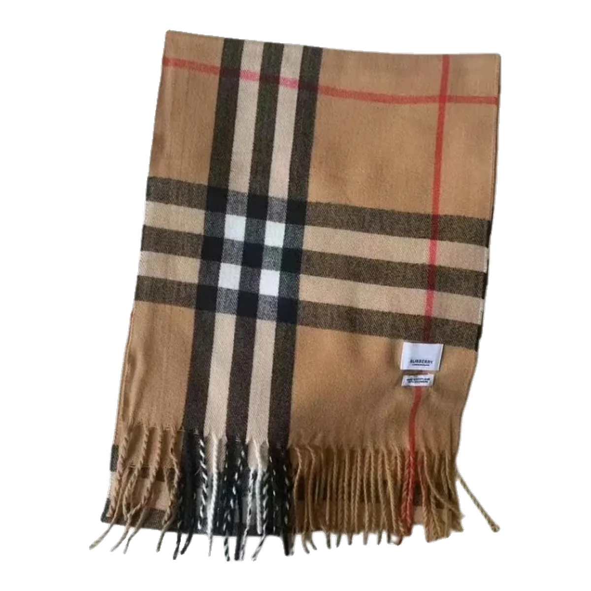 Burberry Beige Check Scarf